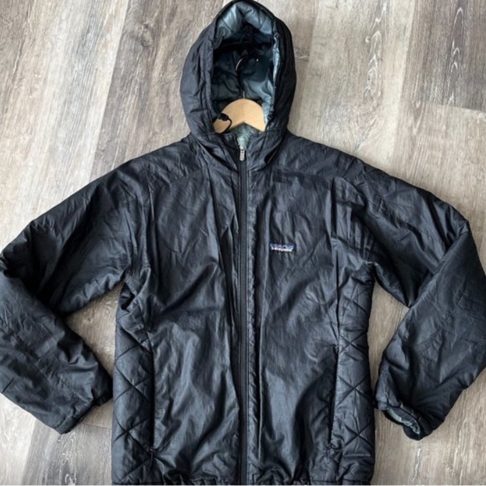 patagonia lightweight hooded nano puff jacket womens size small